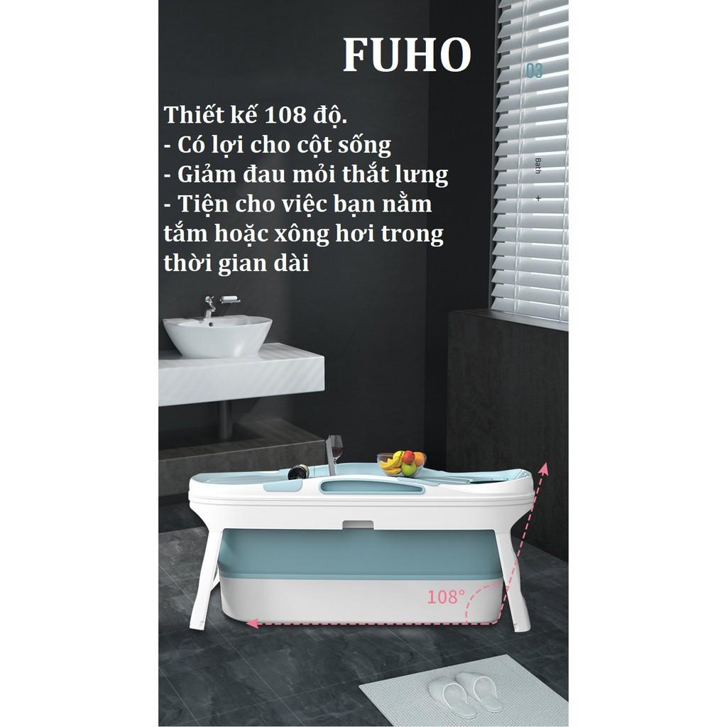 Bồn tắm gấp gọn dành cho người lớn chất liệu nhựa PP và hạt nhựa TPE, dài 140cm có thể làm bể bơi trẻ em