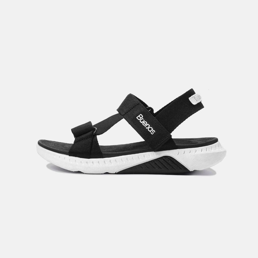 Giày sandal nam nữ unisex đi học quai ngang Buenas Sport S9 đế cao 3 phân