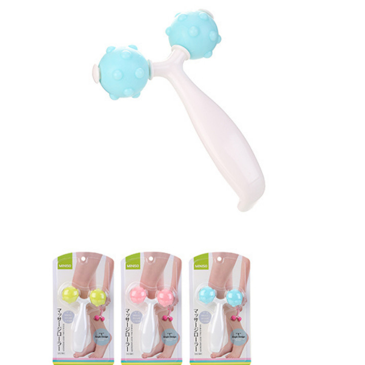 Dụng cụ massage 2 bánh lăn Miniso (Giao màu ngẫu nhiên) - Hàng chính hãng