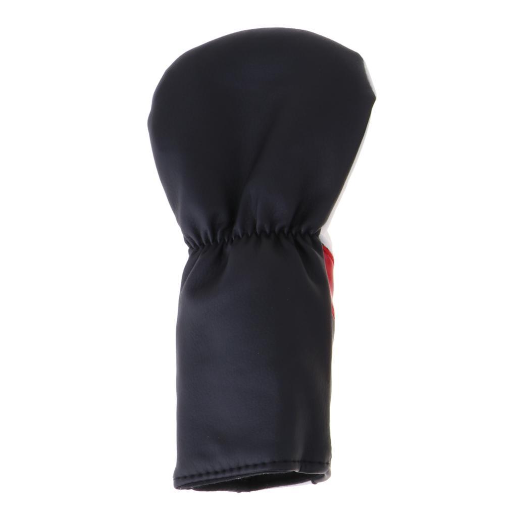 PU Golf Wood Head Cover Set For Golf Driver Fairway Hybrid White