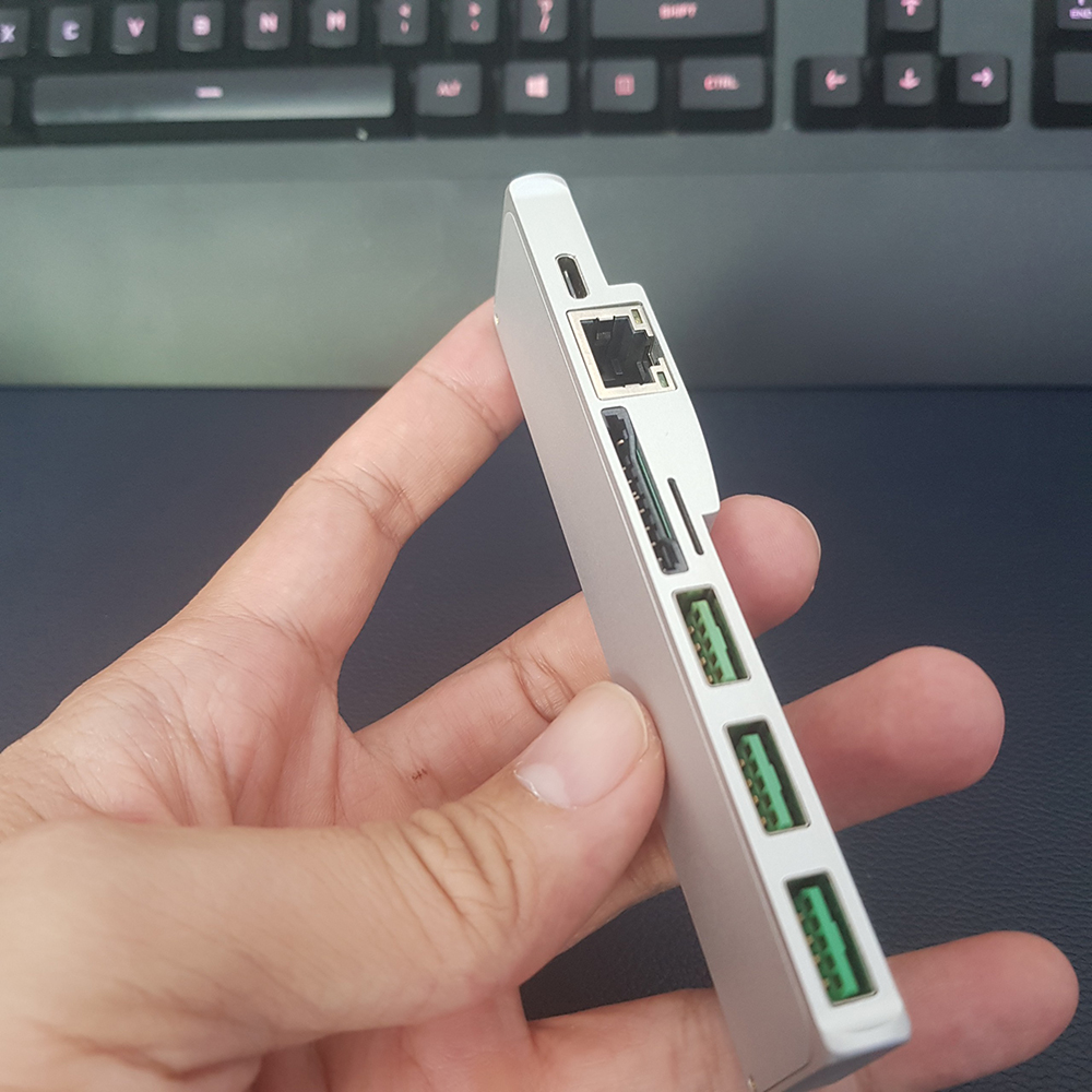 Hub usb type-c cho Macbook M1 2020 ra 8 cổng HDMI, Ethernet 1000Mbps, Type-c, TF, SD, USB