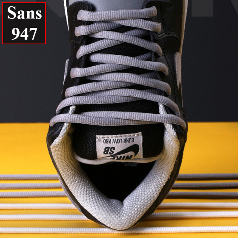 Dây giày tròn to 9mm Sans947 140cm 160cm 180cm thể thao sneaker sports shoelaces đen nâu trắng be xanh đỏ