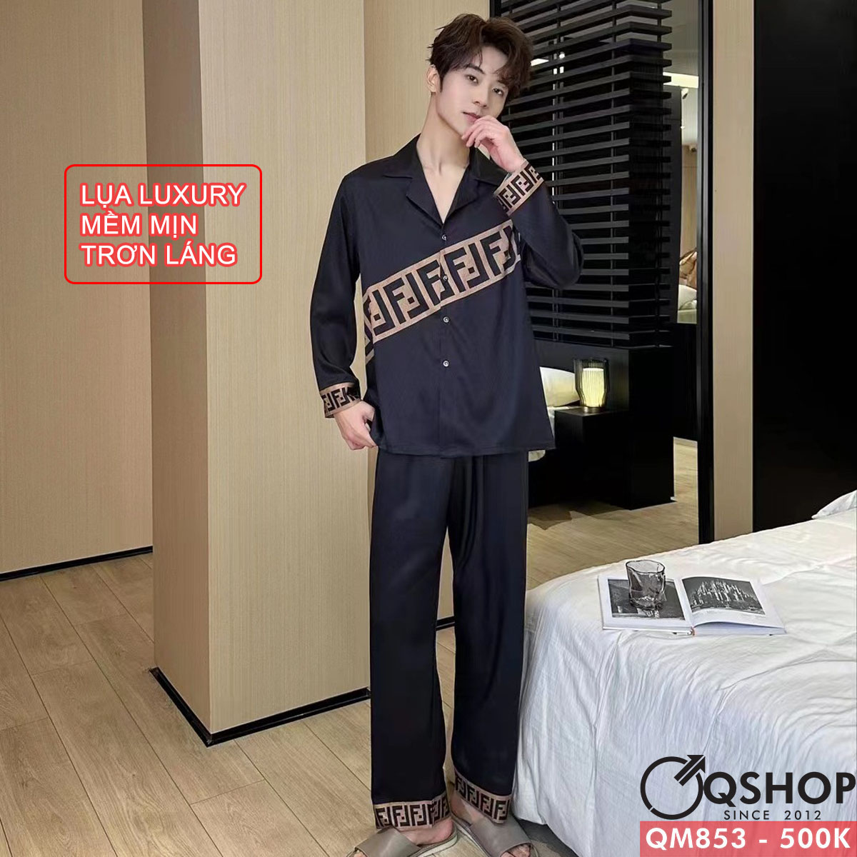 Bộ đồ pijama cặp đồi Luxury tay dài QSHOP QM853