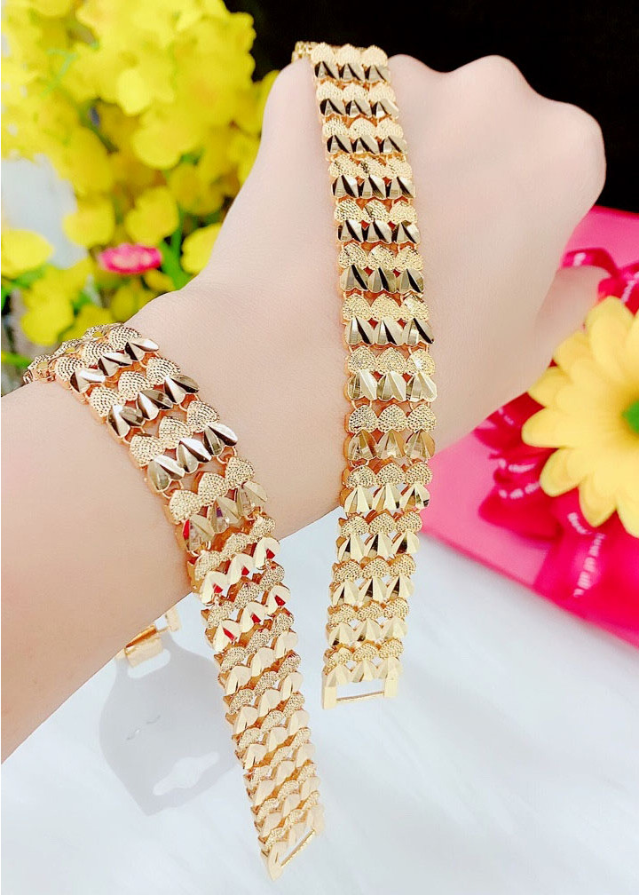 Lắc Tay Nữ Mạ Vàng 18K 091.03.01 - Mang Đi Chơi, Đi Tiệc Rất Đẹp - Tặng Kèm Hộp Trang Sức