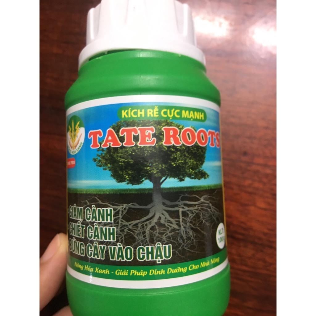 TATE ROOTS - SẢN PHẨM KÍCH RỄ CỰC MẠNH KHI TIẾN HÀNH GIÂM CÀNH, CHIẾT CÀNH, BỨNG CÂY VÀO CHẬU - HŨ 100GAM