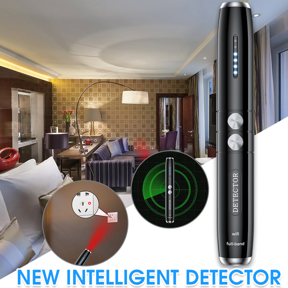 Máy Dò Phát Hiện Theo Dõi Camera, GPS, Định Vị Detector T8, 2023 NEW GPS Wireless Signal Detector T8 Pinhole Camera Position Mini Bug Detection Pen Anti Wiretap Gadget Anti Candid Camera