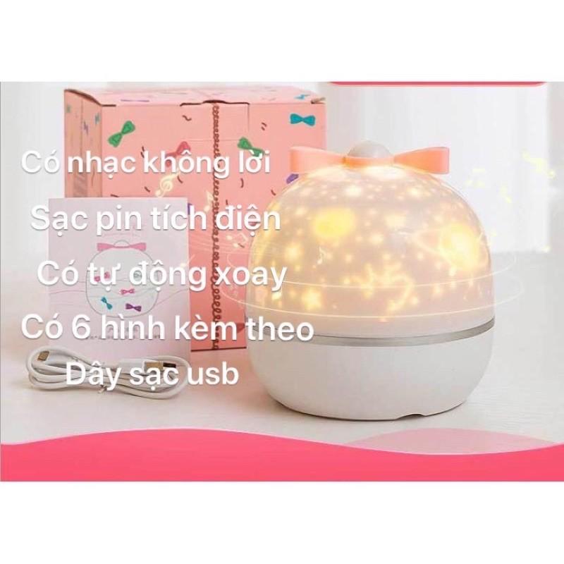 Đèn ngủ chiếu sao, cổ tích, đại dương, sinh nhật xoay tự động đèn LED