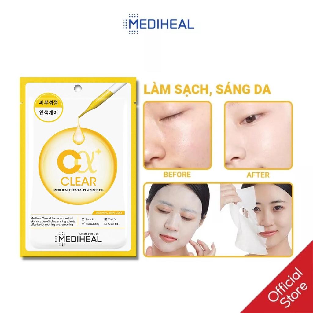 Mặt Nạ Mediheal Clear Alpha Mask Dưỡng Da Trắng Sáng 23ml