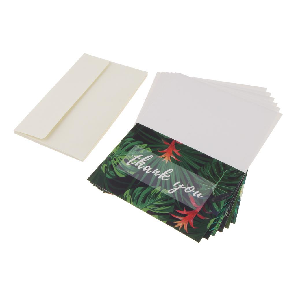 Set Of 6 Thank You Cards Floral Flowers Greeting Cards Notes