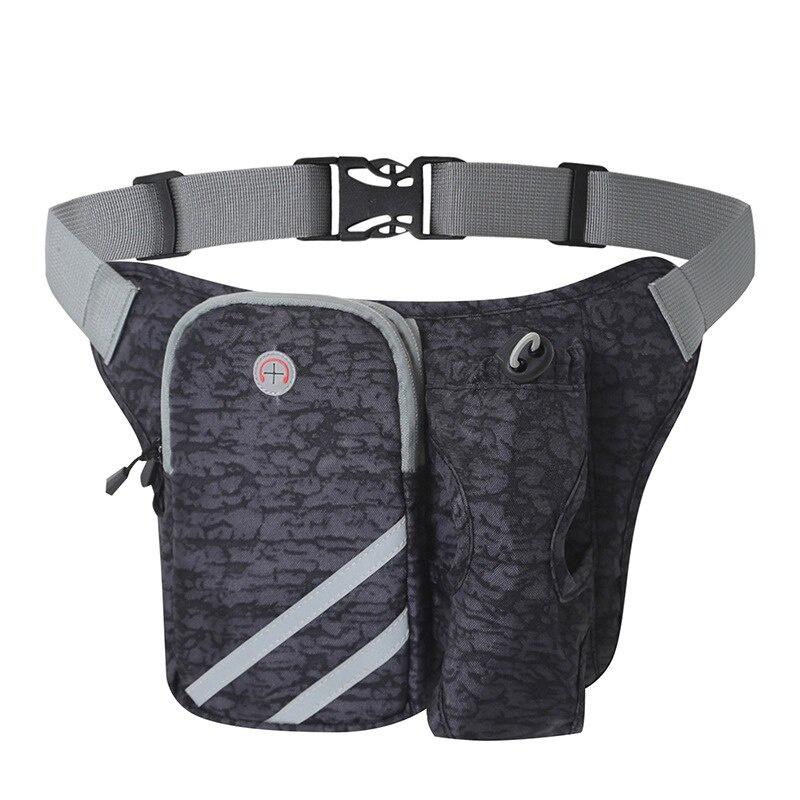 Outddor Waterproof Nylon Running Sport Trail Cycling Climbing Waist Bag Men Women Gym Fitness Water Bottle Waist Belt Bag