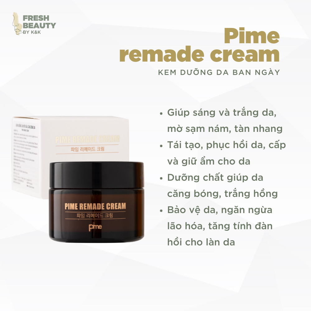 Kem dưỡng ngày Pime Remade Cream mờ thâm sạm nám, dưỡng trắng, ngăn lão hóa da 50g