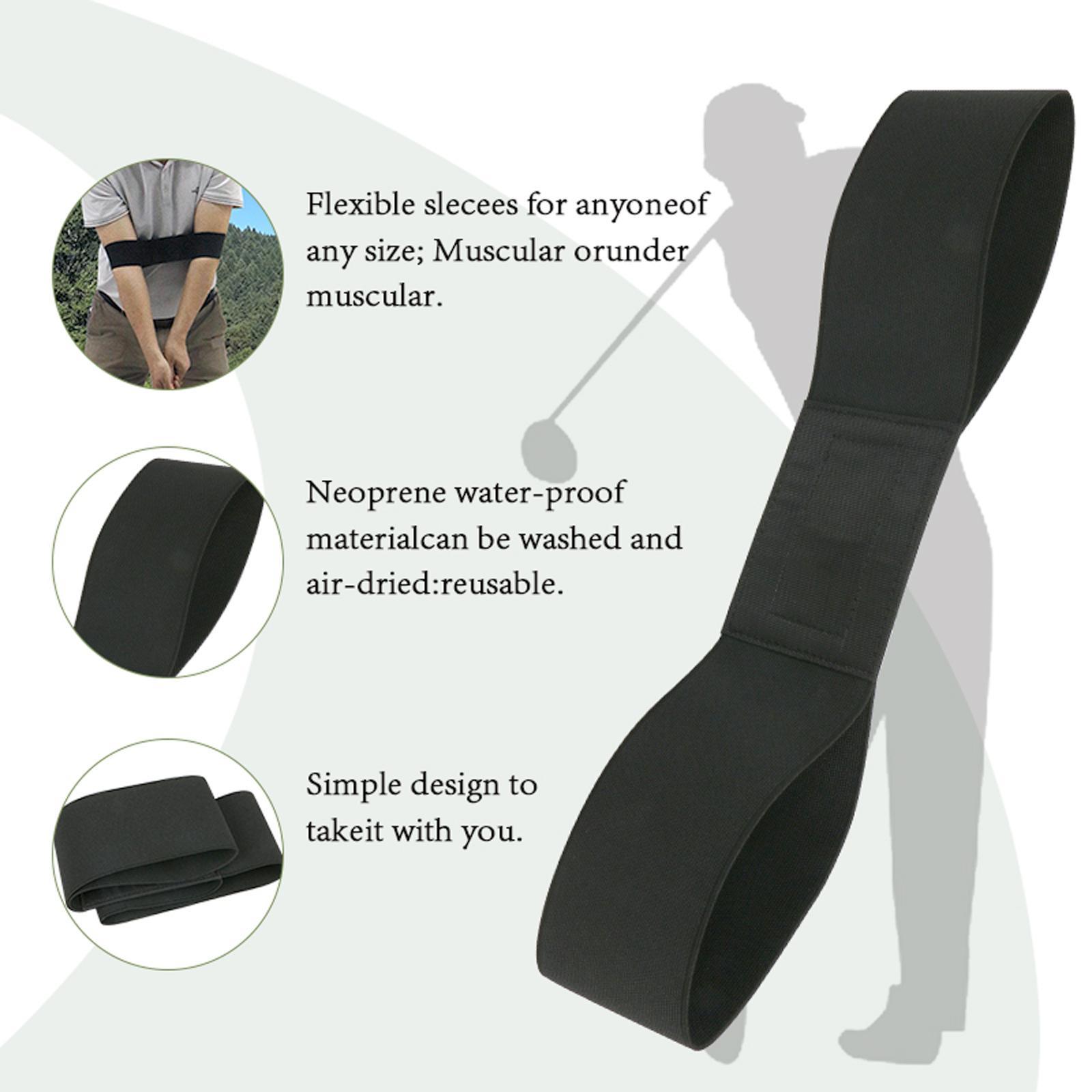 Golf Swing Correcting Arm Band Golf Swing Trainer Elastic Bands Durable, Beginner Men Women, Practice Supplies Training Better Swing