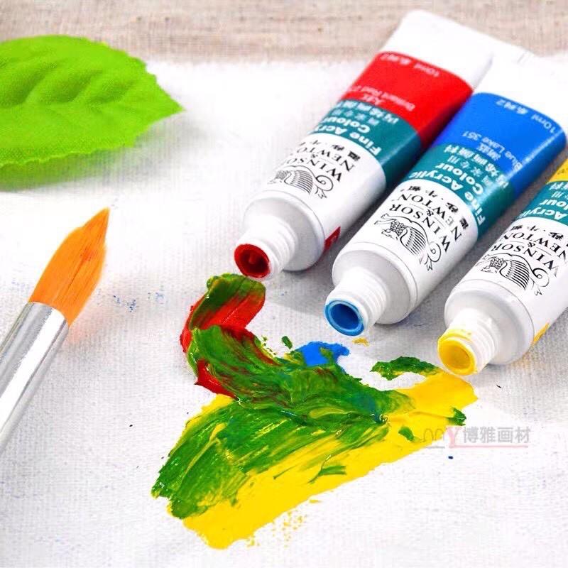 Set bột bản 12 màu - Winsor &amp; newton - Bột bản xịn 12 màu