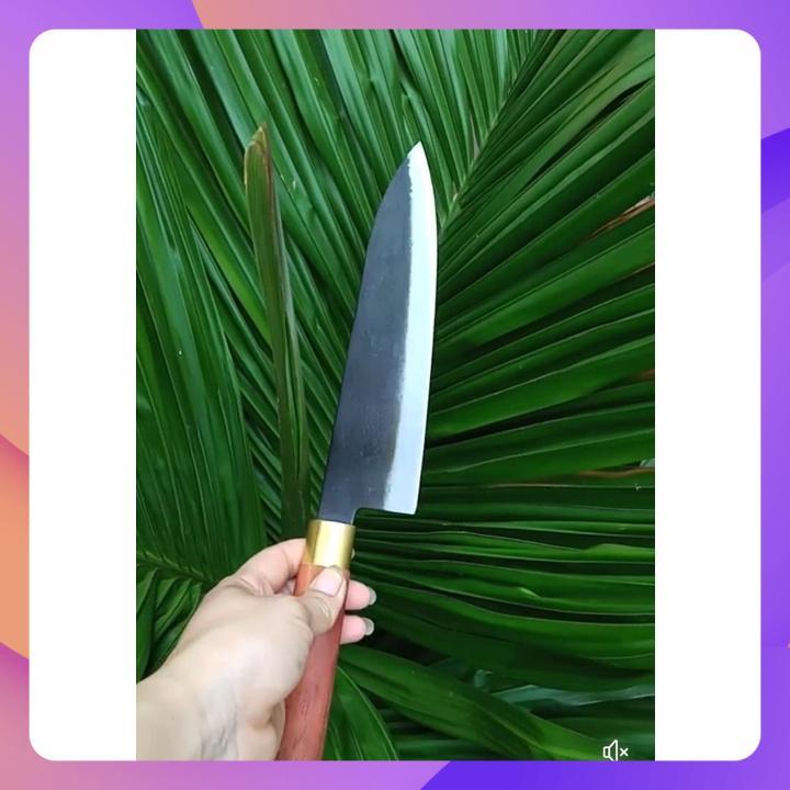 Dao bếp thái lọc thịt - nhíp xe ô tô cán gỗ cẩm chỉ - hàng chuẩn chất lượng"