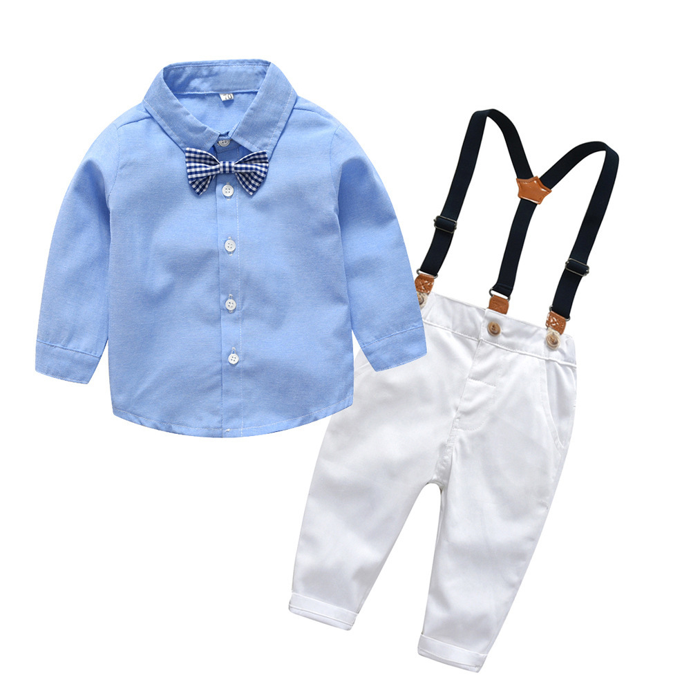 Bộ bé trai công tử, set sơmi quần âu kèm dây đai lịch lãm, dùng cho sinh nhật, sự kiện, dịp lễ tết | MB10