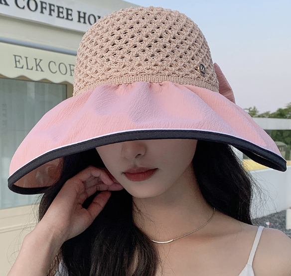Mũ rộng vành chống nắng chống tia cực tím mới, nón nữ đi nắng đi biển thời trang