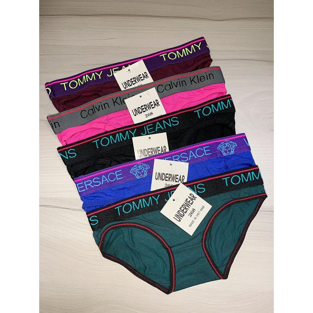 COMBO 10 QUẦN LÓT NỮ COTTON LƯNG CHỮ 268