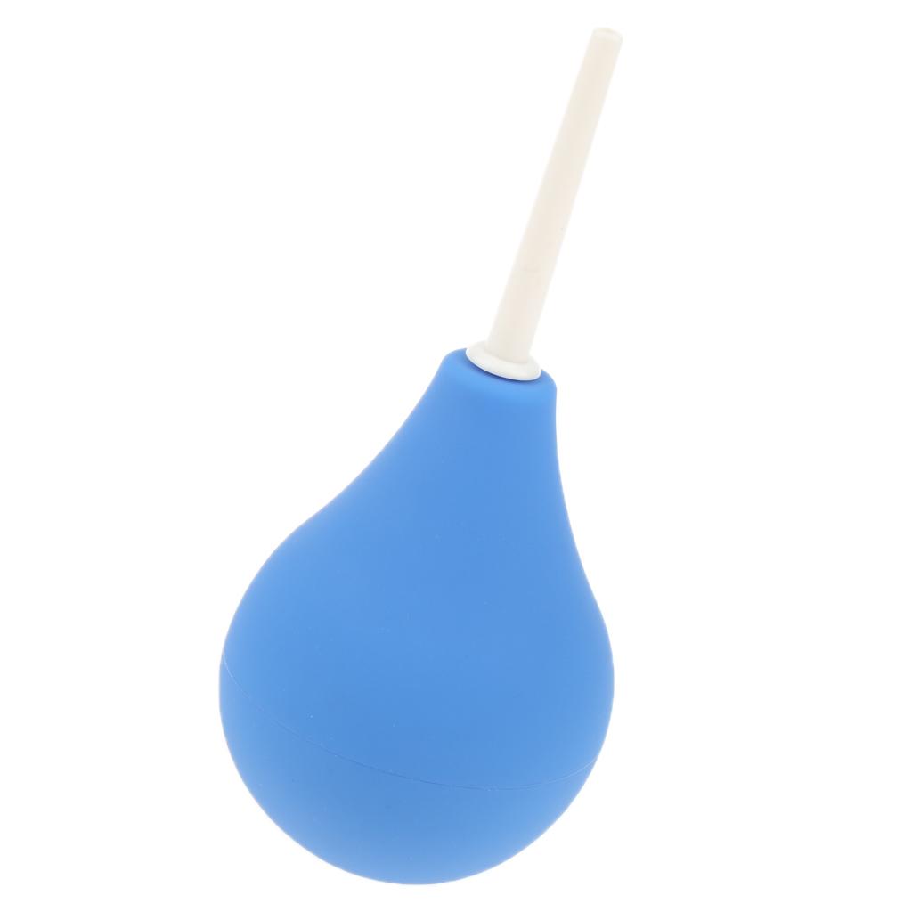 Mini Men Women Enema Bulb Clean Anal Silicone Douche with Nozzle Kit 220ml