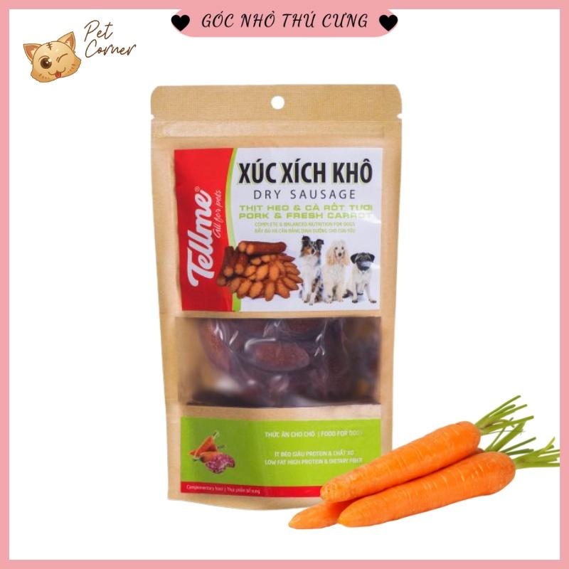 Xúc xích khô Tellme cắt lát cho chó - Đồ ăn vặt cho thú cưng (70g