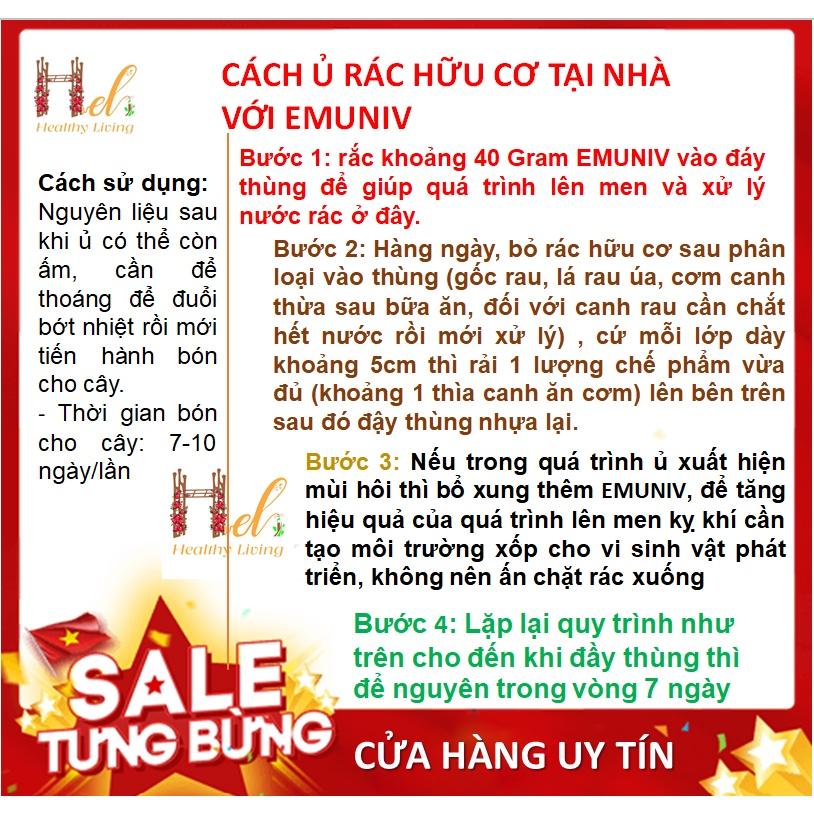 Chế Phẩm Vi Sinh EM EMUNIV / EMZEO Dùng Ủ Phân Cá, Ủ Rác Thải Hữu Cơ, Chuyển Hóa Phân Bón, Ủ Bánh Dầu, Ủ Phân Đậu Tương