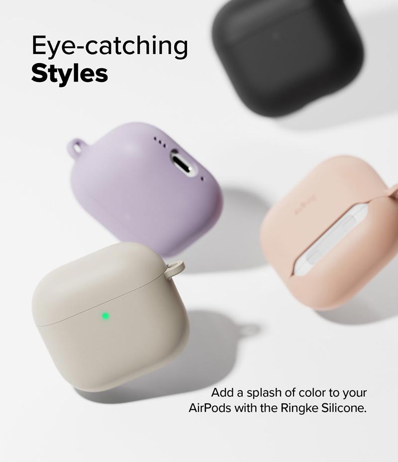 Vỏ ốp dành cho AirPods 4 RINGKE Silicone - Hàng Chính Hãng