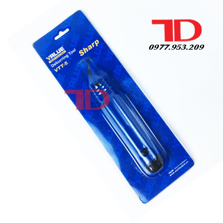 Dao cạo bavia đường ống VALUE VTT-5 tặng kèm 1 lưỡi dự phòng hàng chính hãng