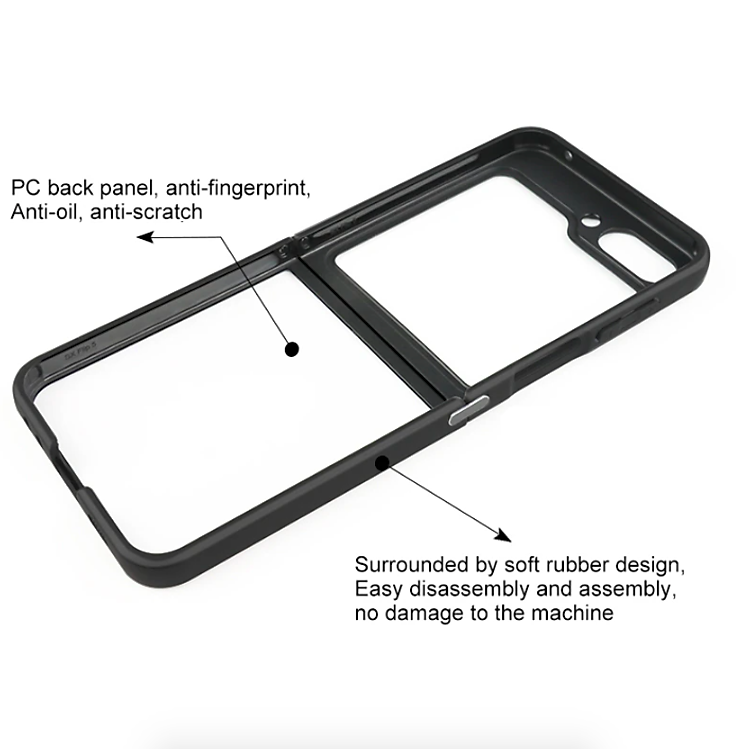 Ốp Lưng Chống Sốc Mặt Lưng Trong Suốt Bảo Vệ Cho Samsung Galaxy Flip 5 - Hàng Chính Hãng Likgus