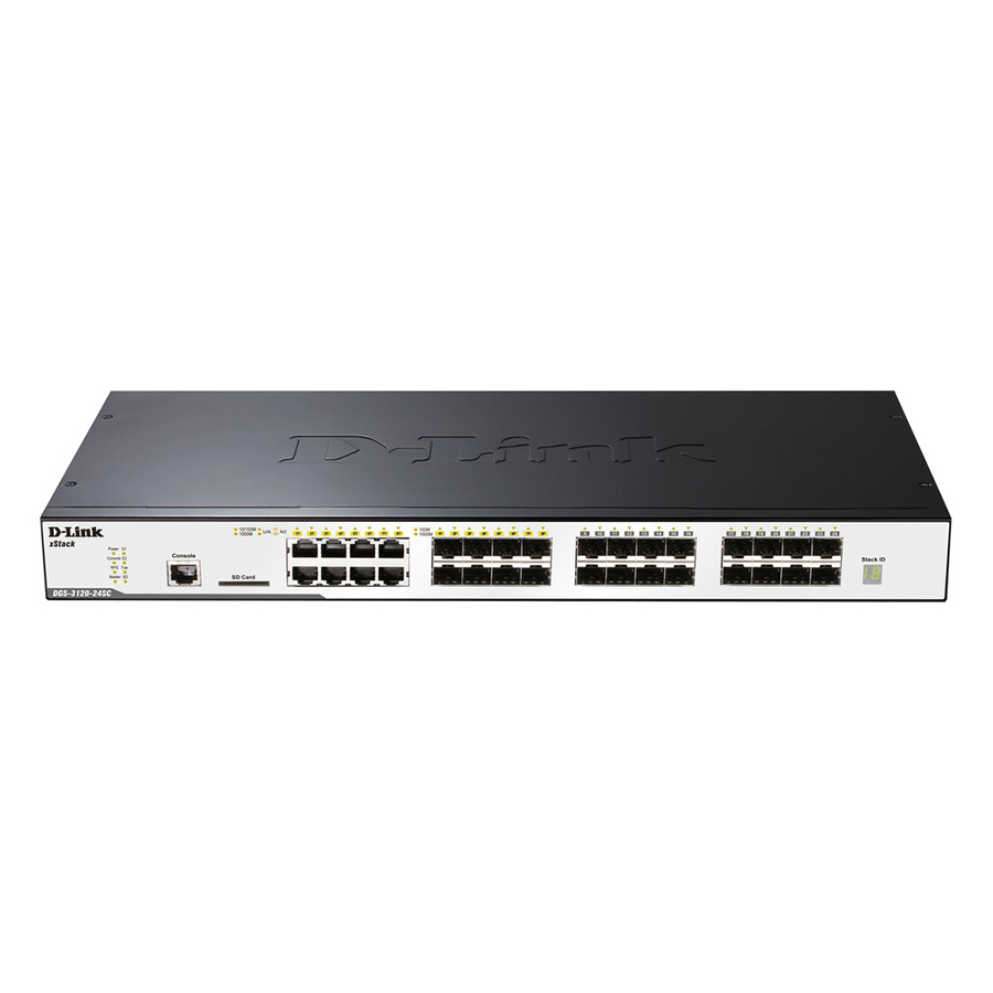 Thiết Bị Chuyển Mạch Dlink DGS-3120-24SC/ESI, 16 SFP PORTS - Hàng Chính Hãng