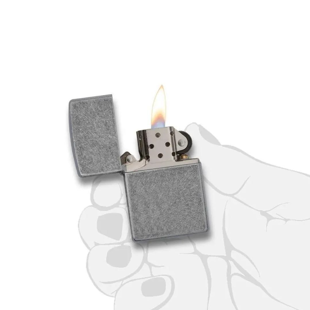 Bật lửa Zippo Antique Silver Plate - Dòng Mạ Bạc Giả Cổ Chính Hãng Mỹ, Vỏ Đồng Thau Bền Bỉ, Phong Cách Retro Độc Đáo