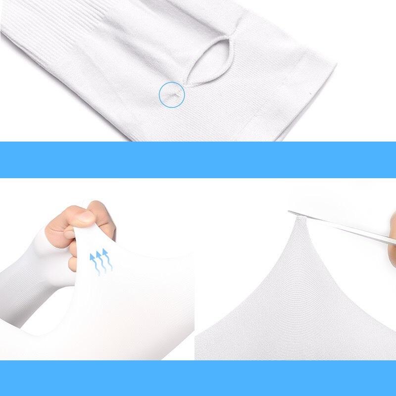 Găng tay chống nắng xỏ ngón chống tia UV HB04