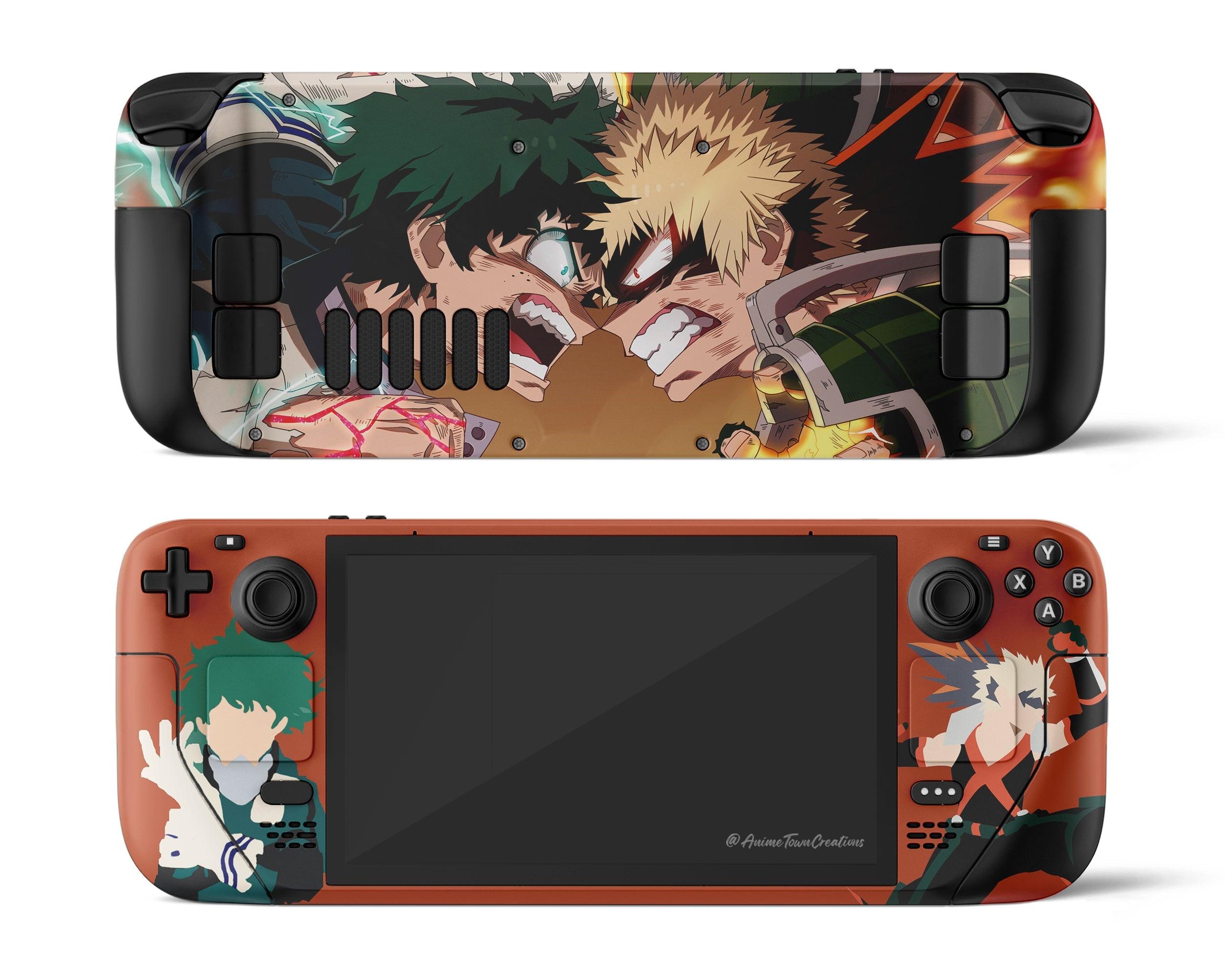 Skin dán Steam Deck mẫu Katsuki Bakugo &amp; Itadori Midoriya (Đã cắt sẵn chi tiết, dễ dán)