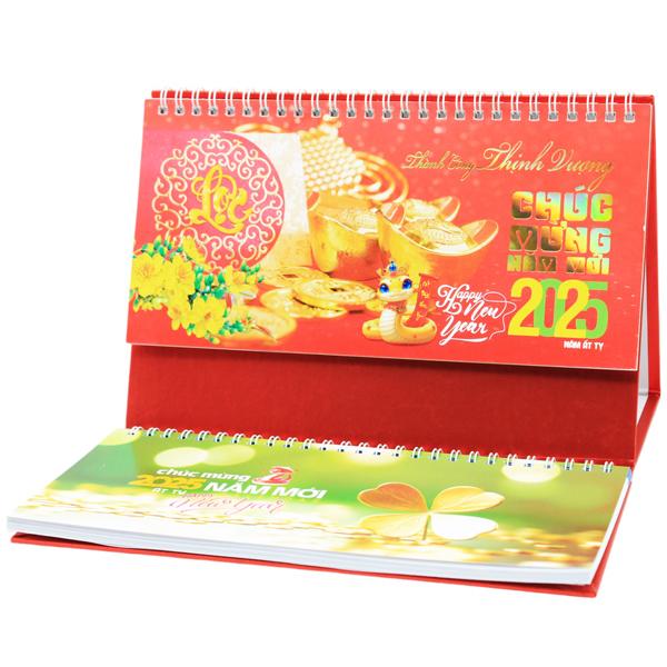 Lịch Bàn 2025 - 2 Lò Xo - Thành Công Thịnh Vượng - NST90B