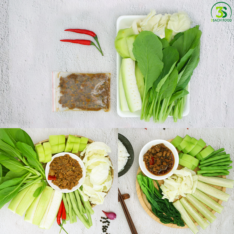 [RTC] Rau Củ Thập Cẩm Kho Quẹt (Khay 400Gr)