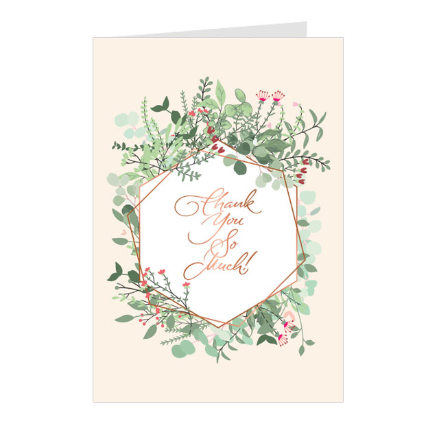 Thiệp cảm ơn Thank you - Greenwood cao cấp