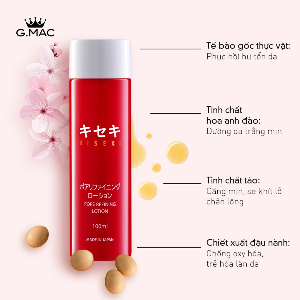 Nước Hoa Hồng Kiseki Pore Refining Lotion (100ml)