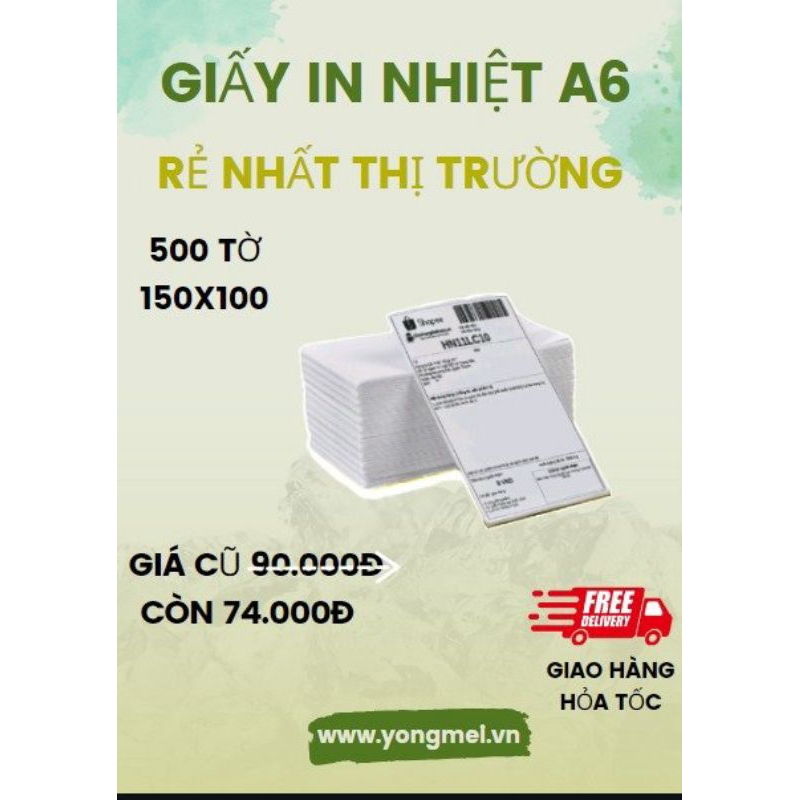GIẤY TEM IN NHIỆT CAO CẤP (100X150MM)