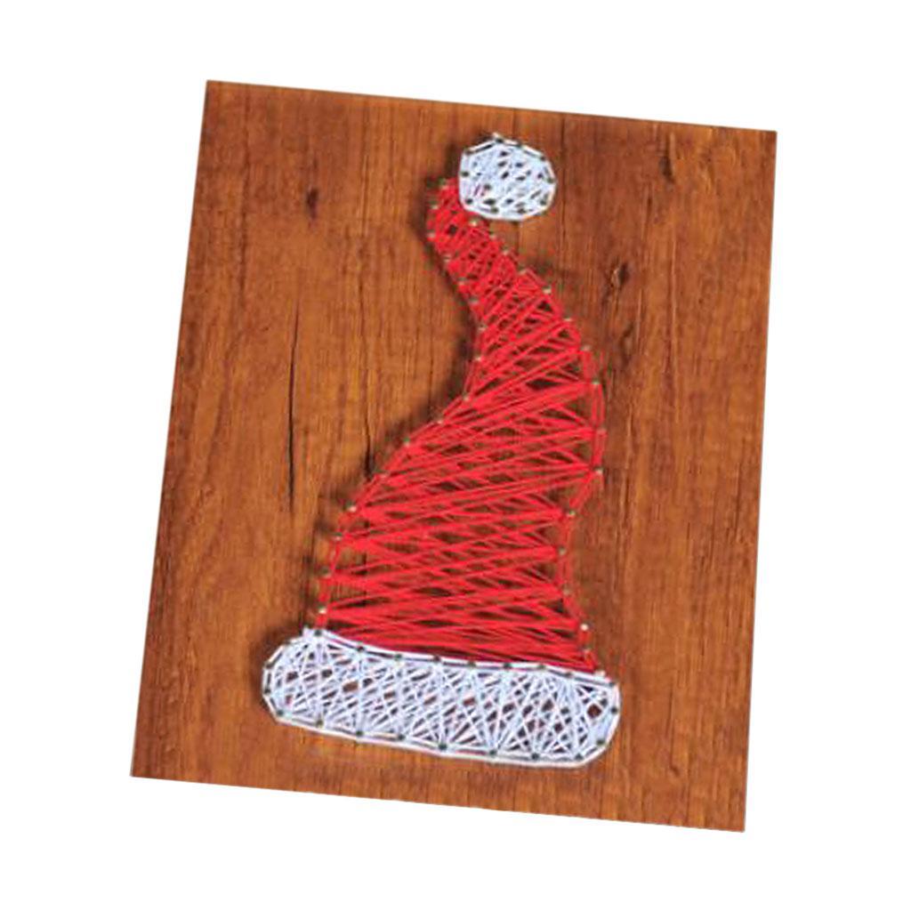 Creative Santa Hat String Art Kits for Childern Adults DIY Crafts