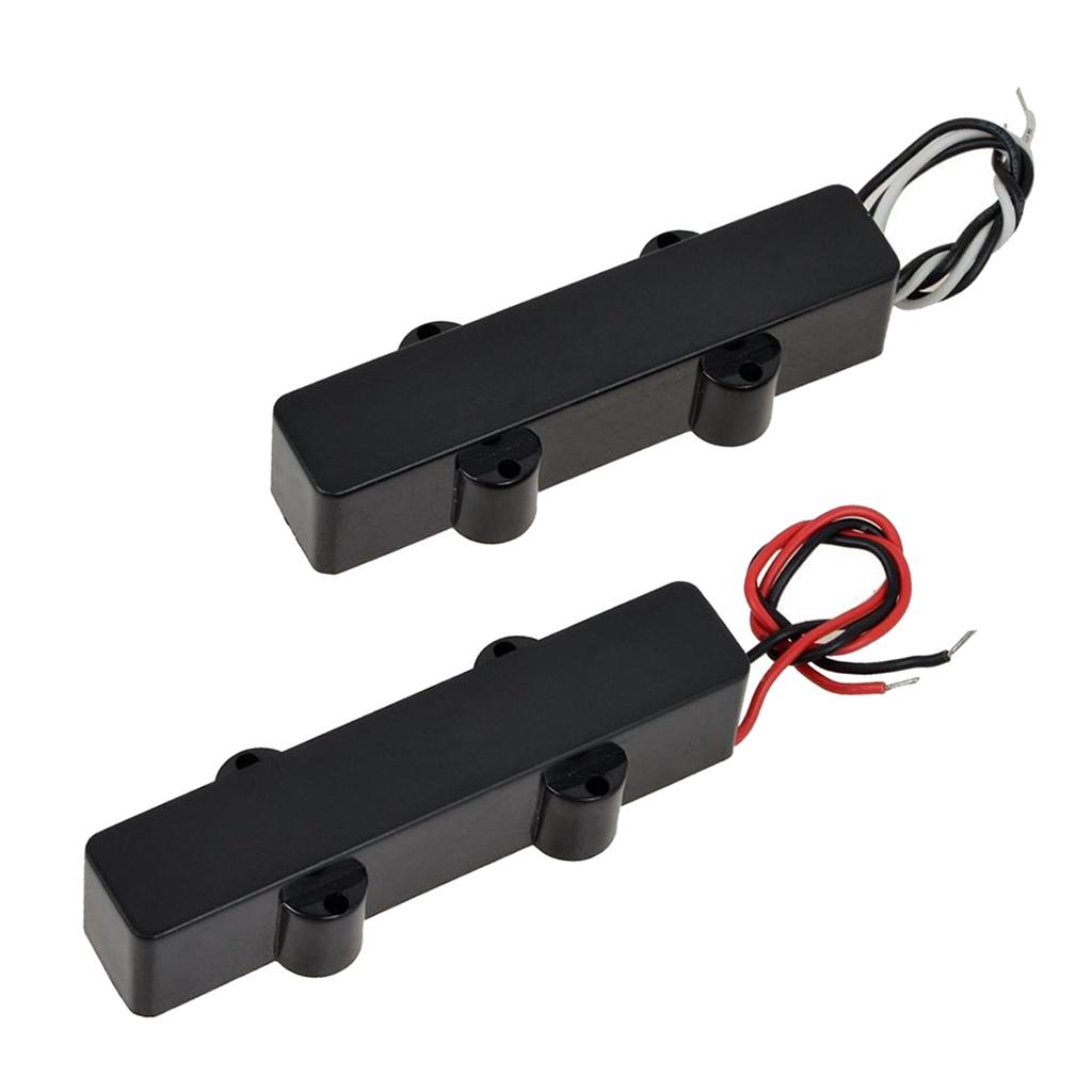 Jazz Bass 4 String Neck and Bridge Pickup Set for J Bass Pickups
