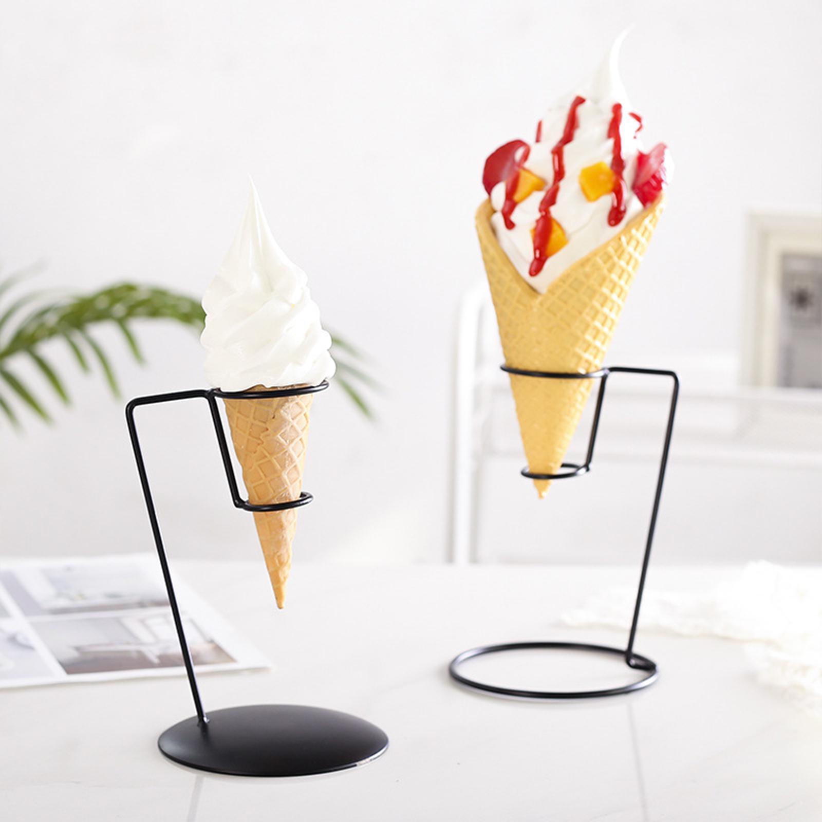 Cream Rack Storage Cupcake Cone Stands for Wedding Birthday Popcorn