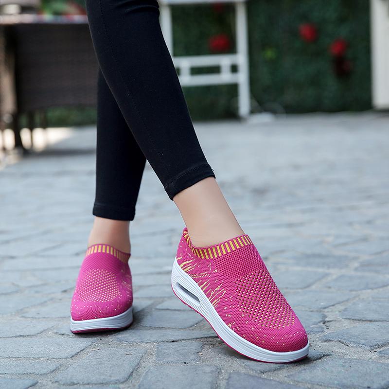 Nền Tảng Sneakers Nữ Mèo Thiết Kế Dáng Hình Dáng Đẹp Bộ Lưu Điện Khoét Giày Nữ Mũi Tròn Đế Xuồng Giày Thể Thao Bé Gái Stovepipe Giày