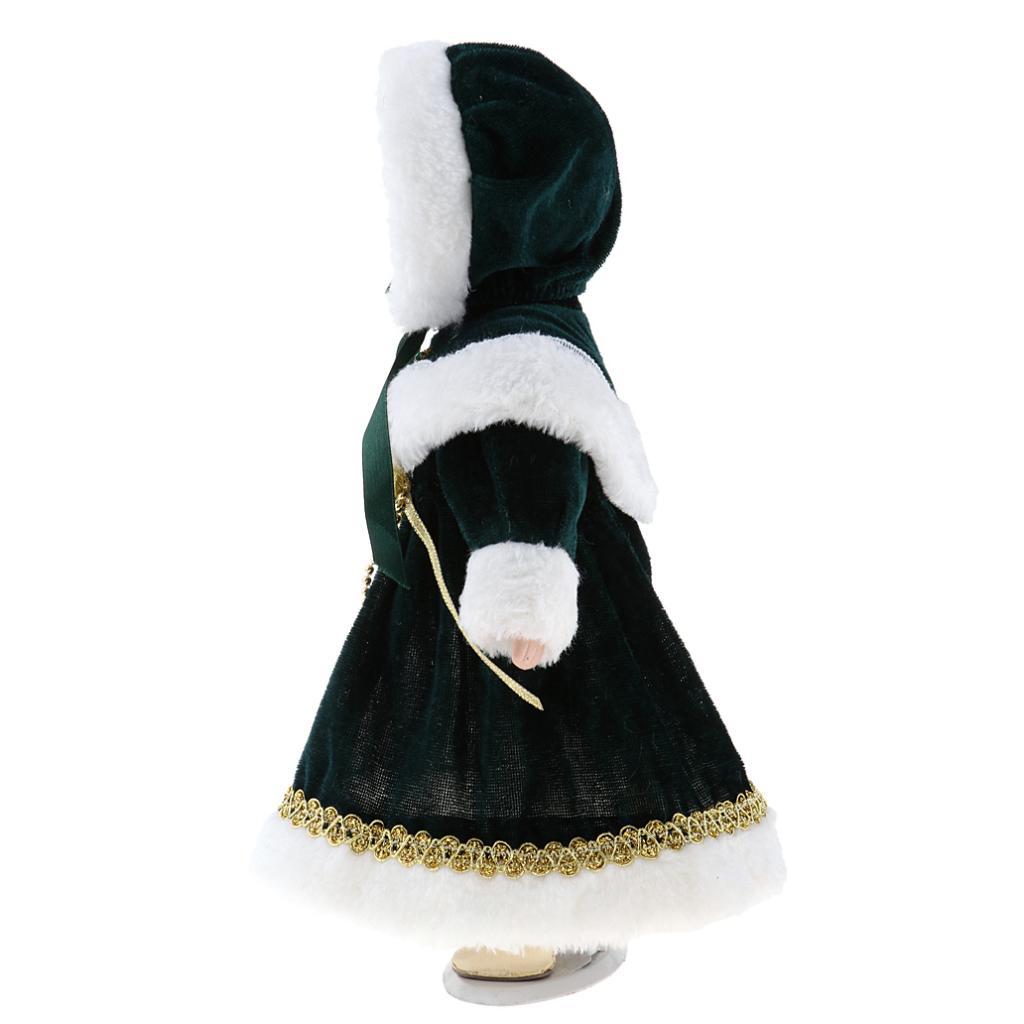 1/6 Miniature Porcelain Doll Lady Figures with Stand & Plush Clothes