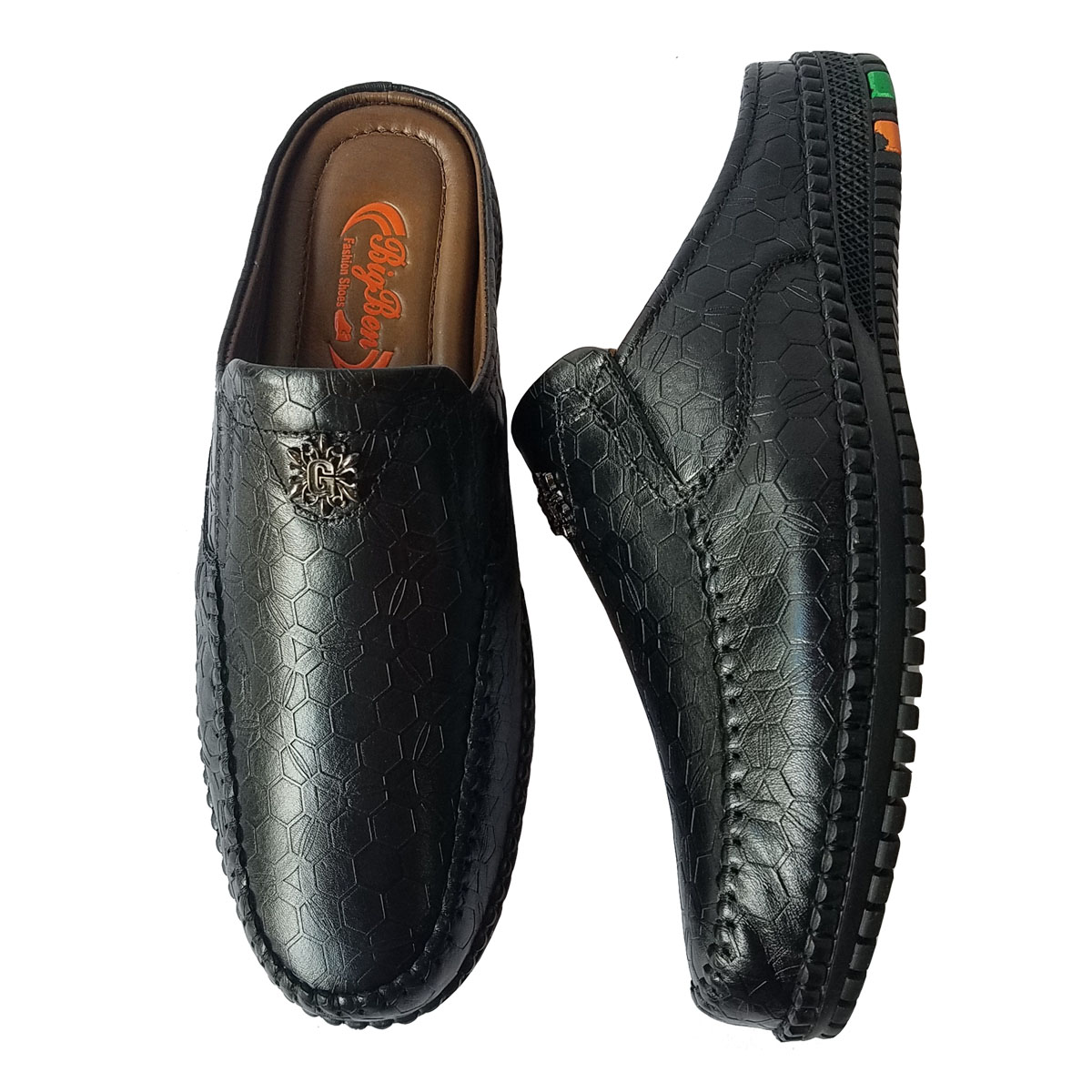 Dép Bít Mũi Nam Da Bò Thật Cao Cấp HKT347