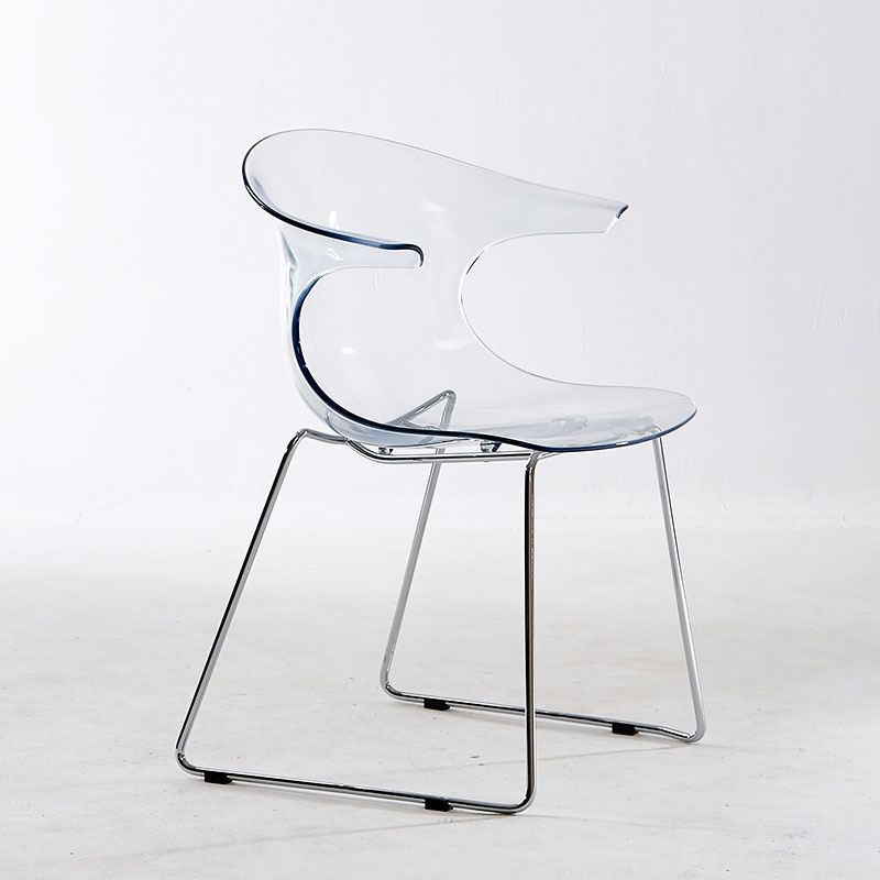 Ghế nhựa trong suốt lưng tựa cong CC01001-PC Nội thất Capta