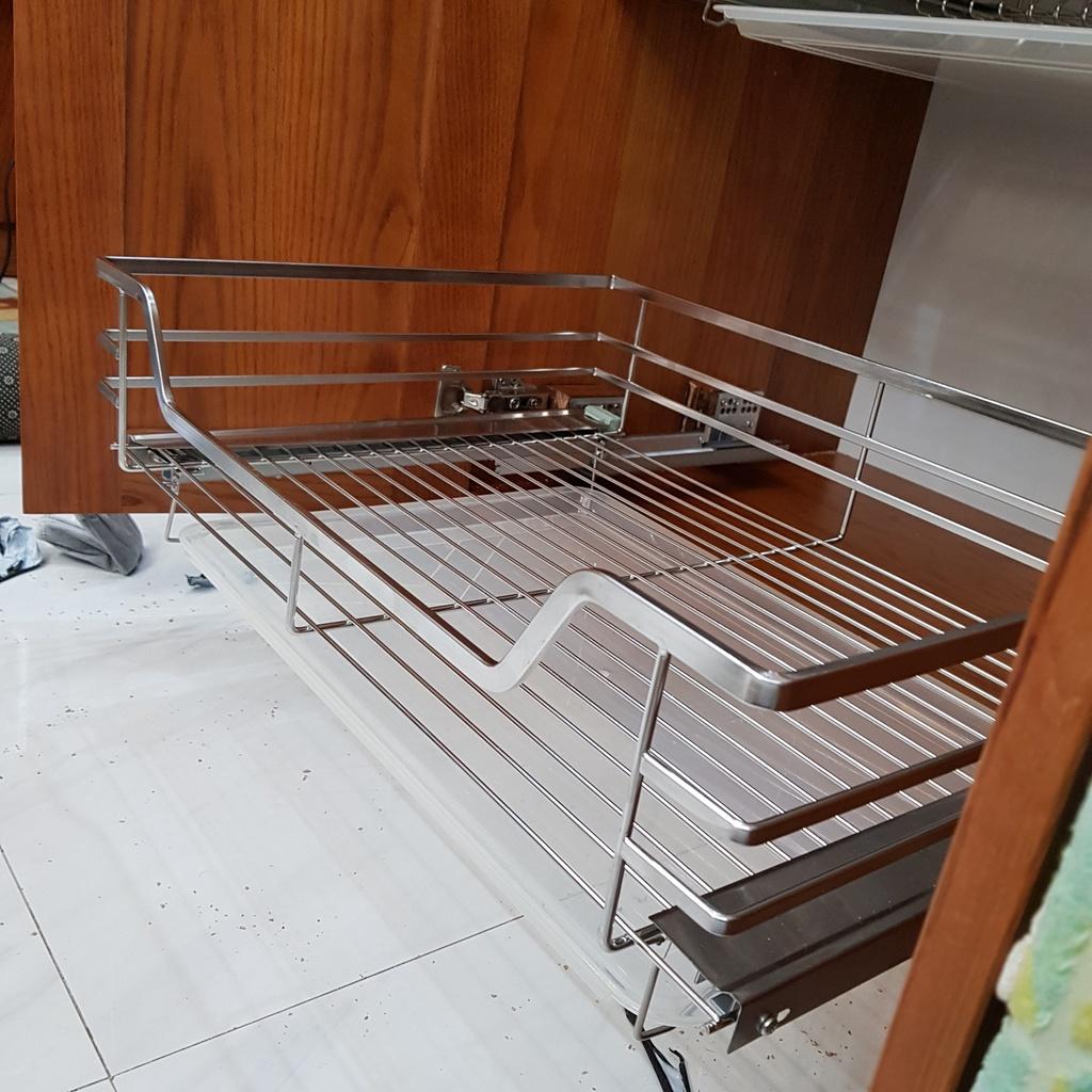 Giá để xoong nồi NAN DẸT tủ bếp cao cấp inox 304 chính hãng - BẢO HÀNH 10 Năm