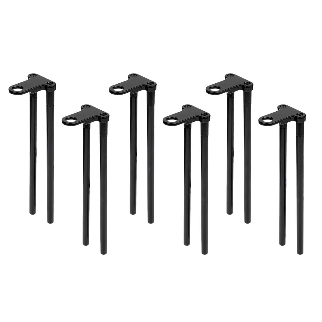 6 Pieces Aluminium Alloy Snag Bars Ear Fishing Rod Connector Lightweight