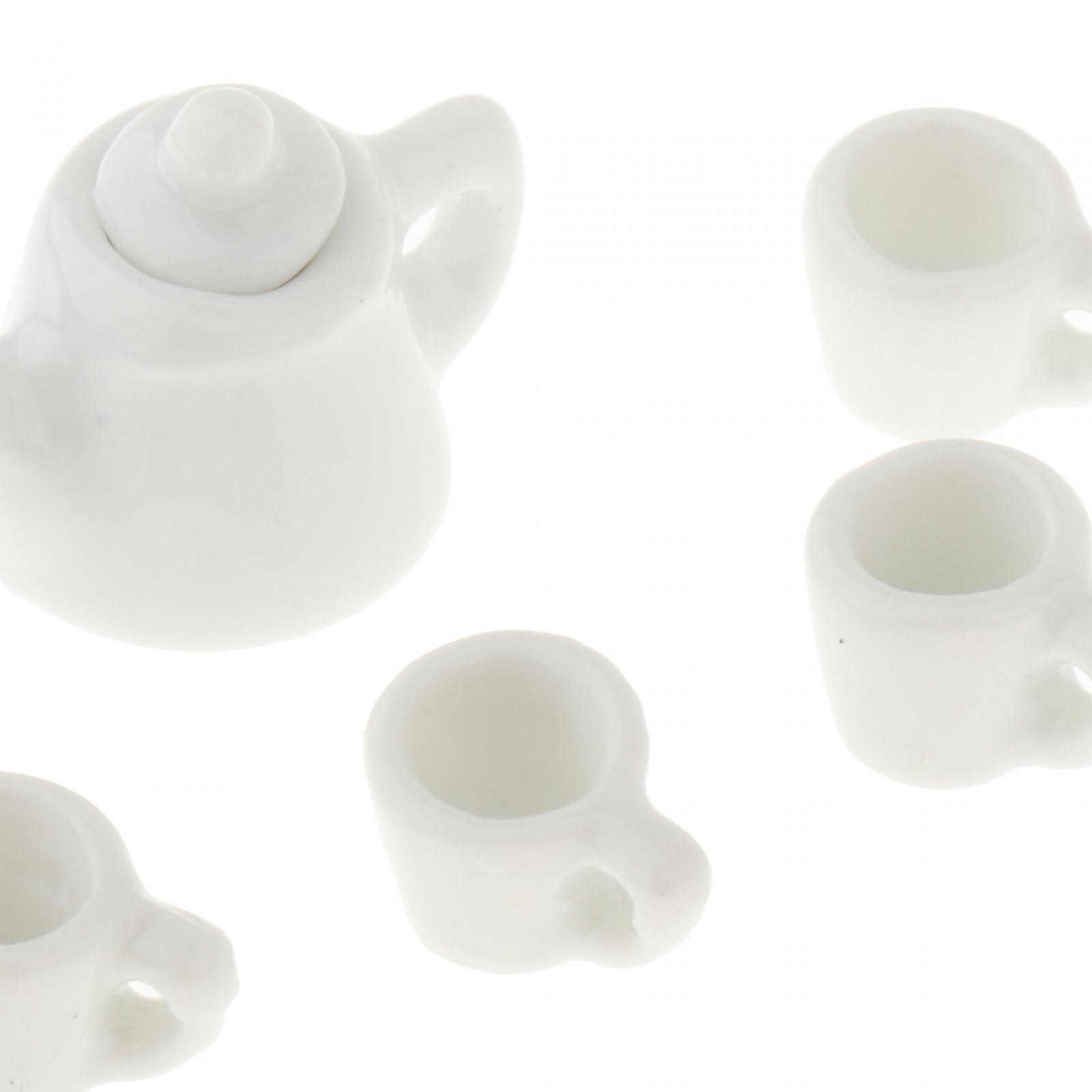 Dollhouse Miniature Tea Set Mini Furniture Toys for Mini Kitchen Photo Props