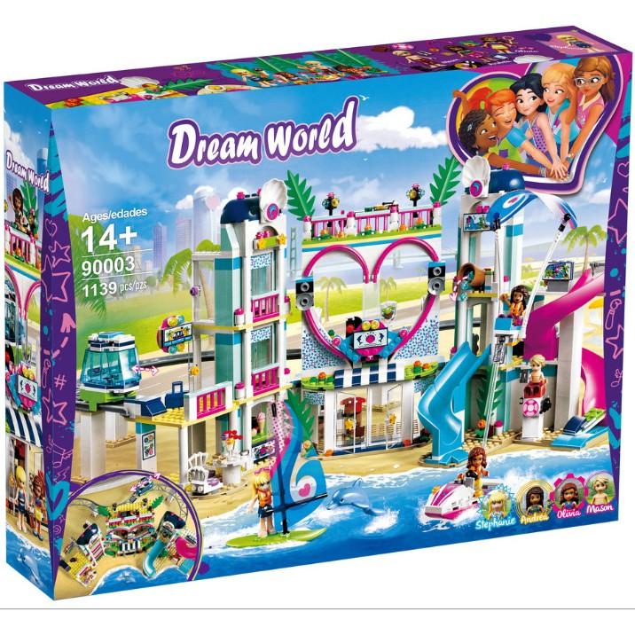 Đồ Chơi Lắp Ráp Kiểu LEGO FRIENDS Cho Bé Gái Mô Hình Công Viên Nước Thành Phố Heart Lake City Resort Với 1139 Mảnh Ghép