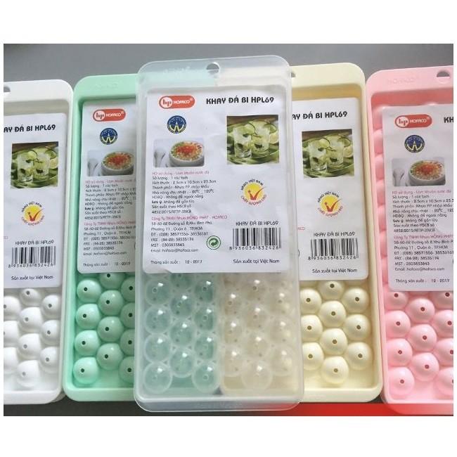 Bộ 3 Khuôn Làm Thạch Trái Cây Hình Tròn 63 Viên