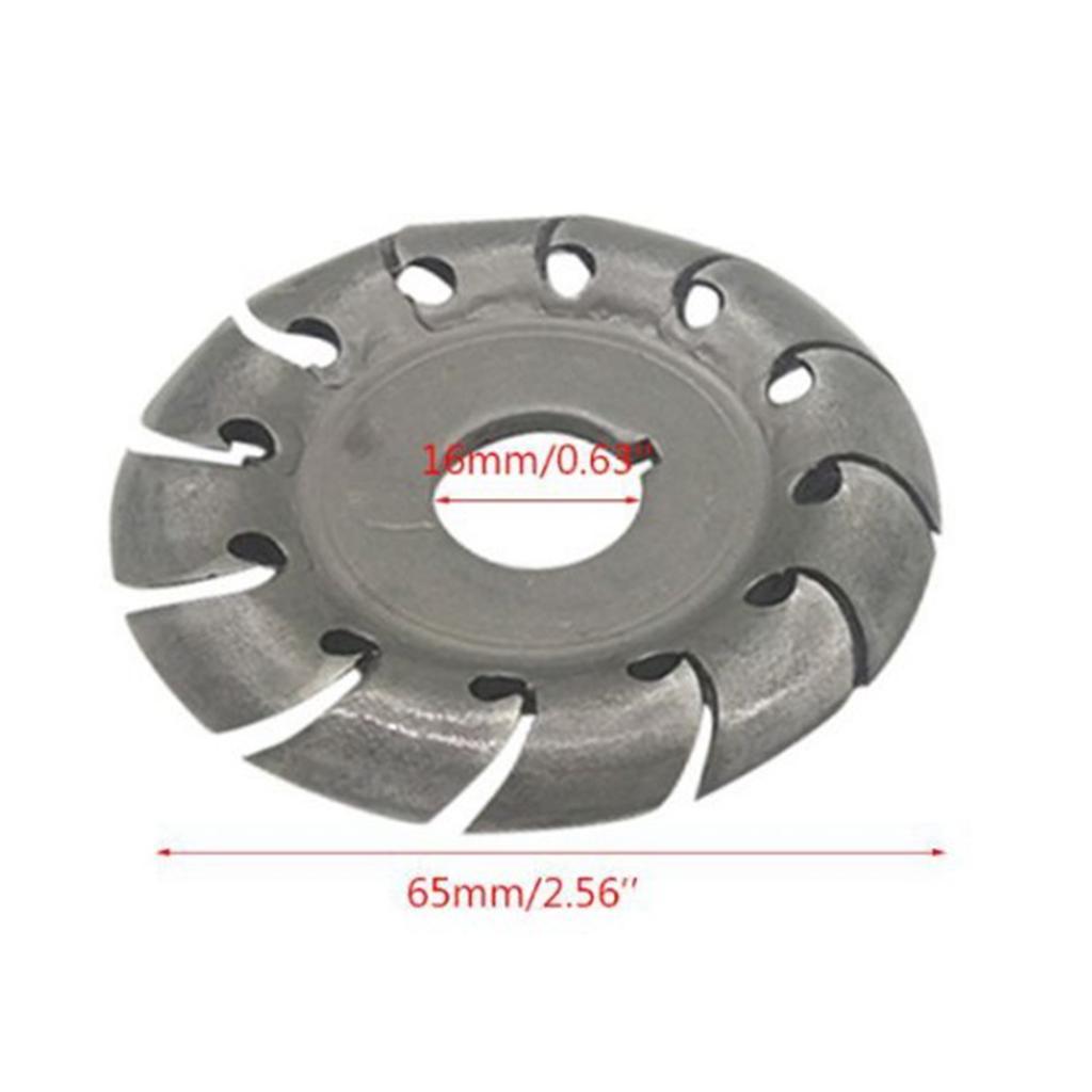 3x 65mm Wood Shaping Disc Wood Carving Disc for Angle Grinder Woodworking Tool