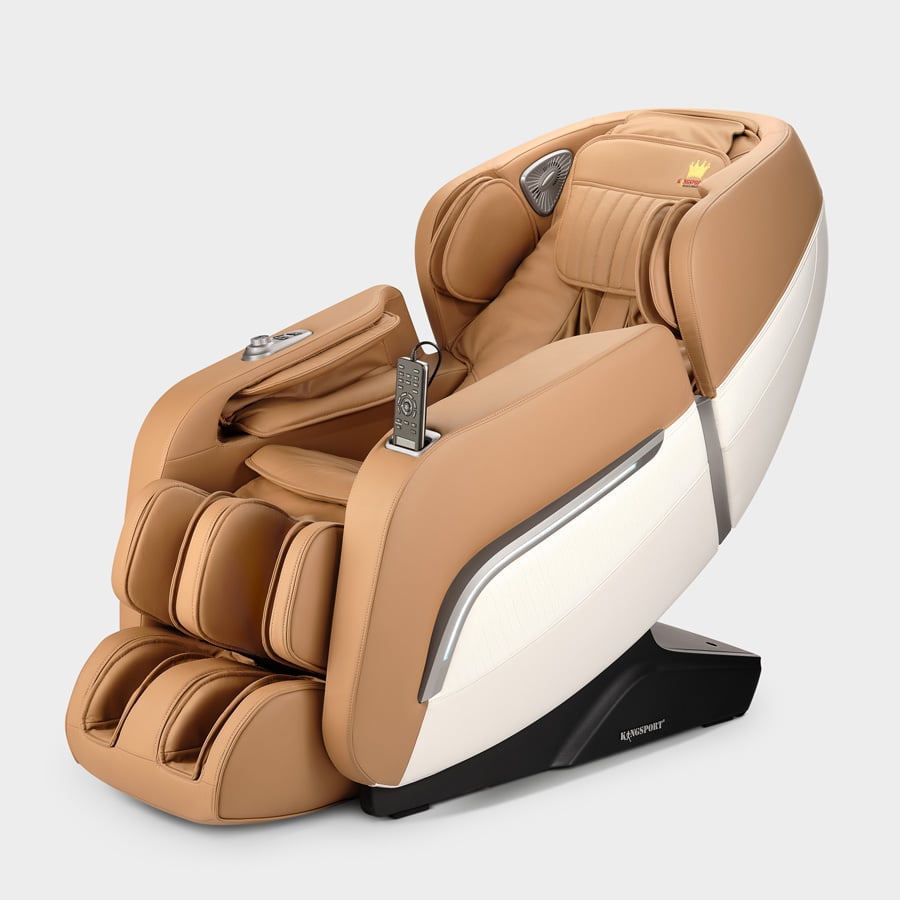 Ghế massage toàn thân cao cấp KINGSPORT G60-YELLOW con lăn 3D chuyên sâu, 12 chương trình massage tự động